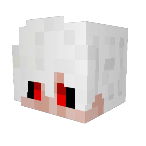 InkMCU Minecraft avatar head, 3D render