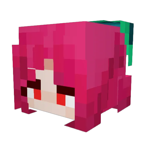 InkOne1 Minecraft avatar head, 3D render