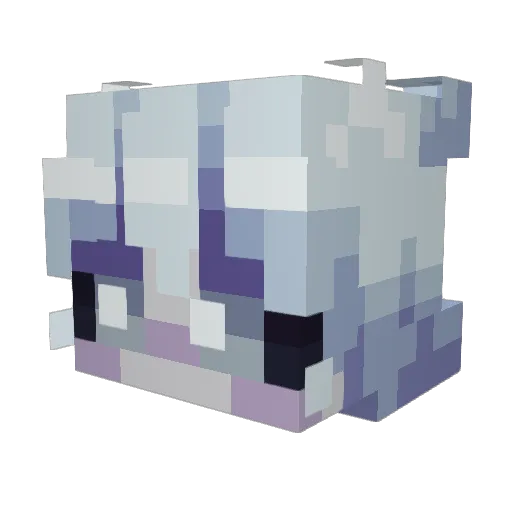 InkQueen Minecraft avatar head, 3D render