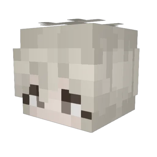 InkRayz_ Minecraft avatar head, 3D render