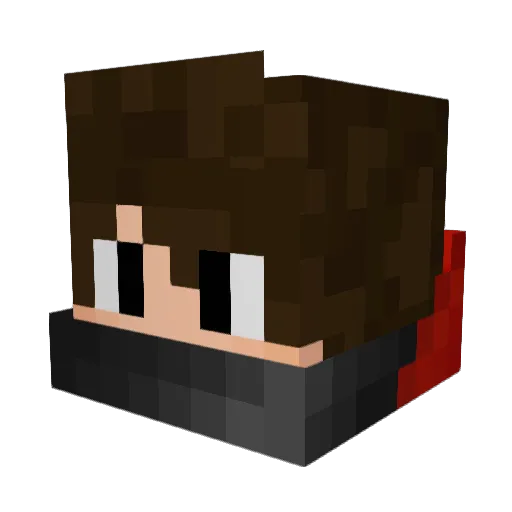 InkSans282 Minecraft avatar head, 3D render
