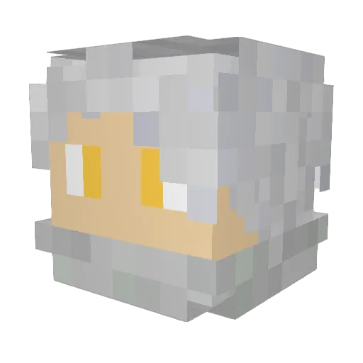Ink_sansYT Minecraft avatar head, 3D render