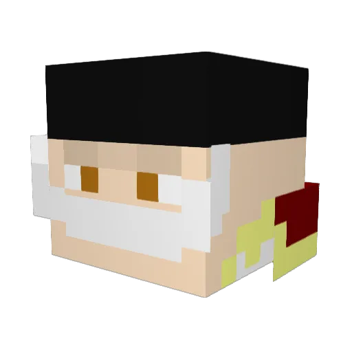Inka_Newgate Minecraft avatar head, 3D render