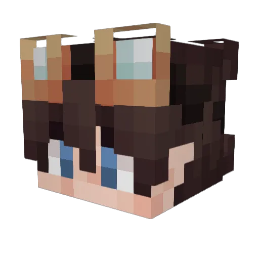 Inkacz Minecraft avatar head, 3D render