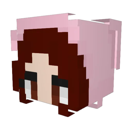 Inkarool Minecraft avatar head, 3D render
