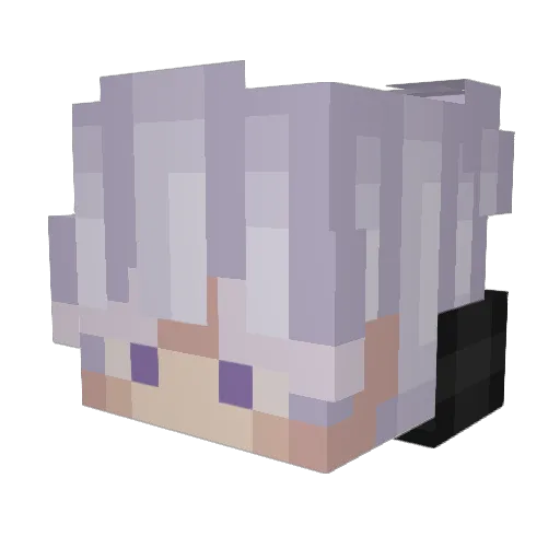 Inkeed_TK Minecraft avatar head, 3D render