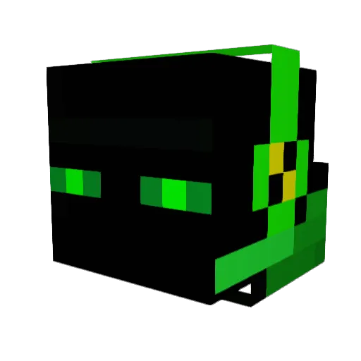 InkiiMon Minecraft avatar head, 3D render
