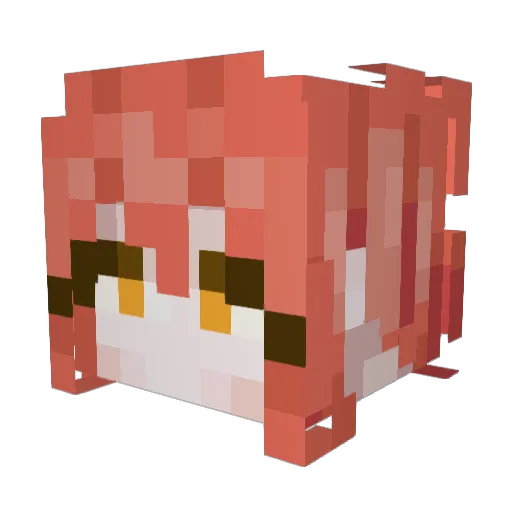 InkiusLinkius Minecraft avatar head, 3D render