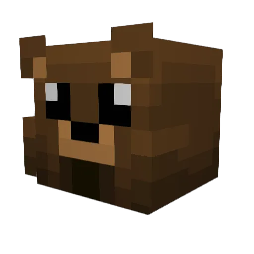 Inklingz Minecraft avatar head, 3D render