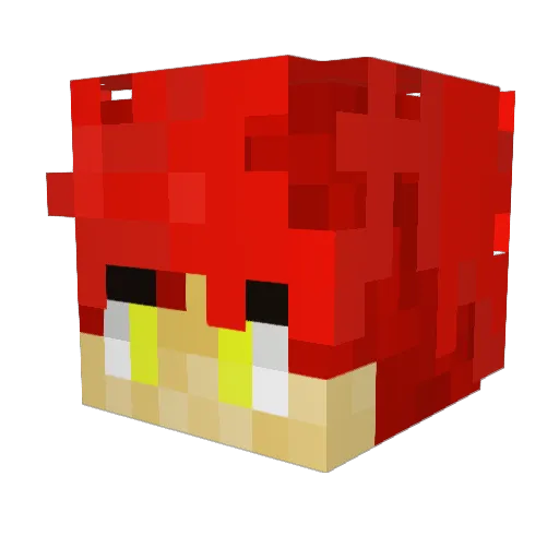 Inklinkz Minecraft avatar head, 3D render