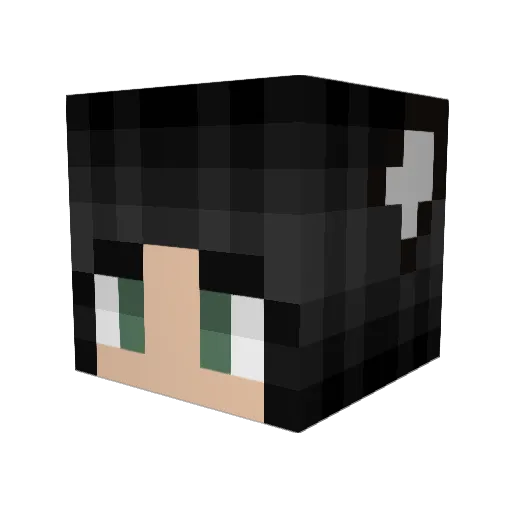 Inkognito2012 Minecraft avatar head, 3D render