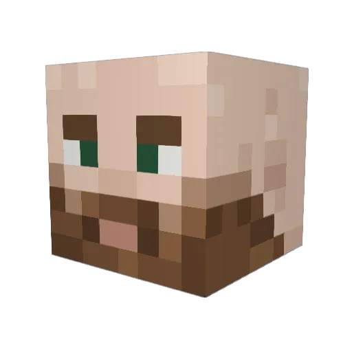 Inkonsistenz Minecraft avatar head, 3D render