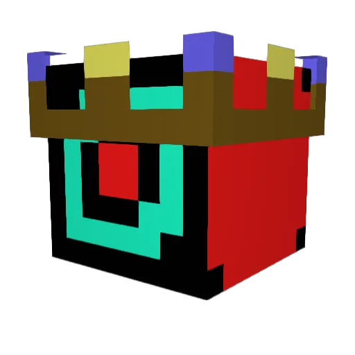 Inkore Minecraft avatar head, 3D render