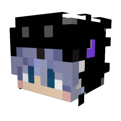 Inkraco_Sama Minecraft avatar head, 3D render