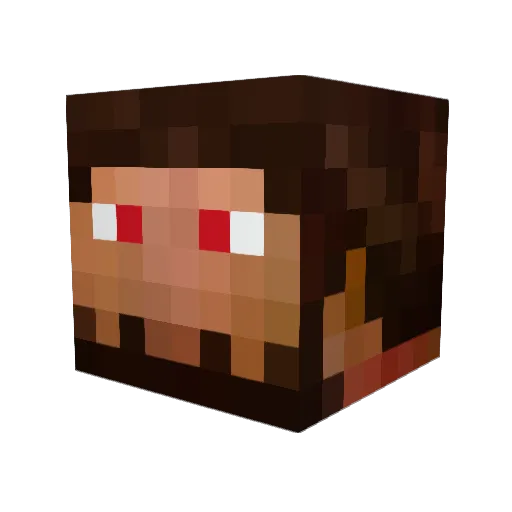 InkredibleMulk Minecraft avatar head, 3D render