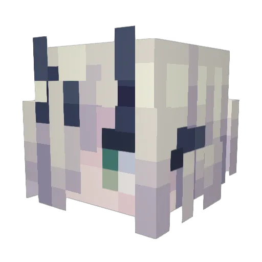 Inkrio Minecraft avatar head, 3D render
