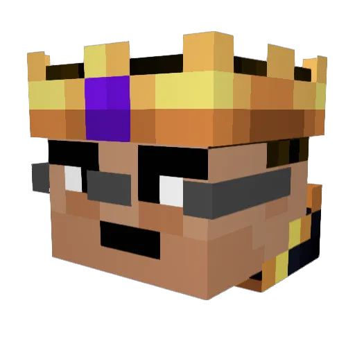 Inksam12 Minecraft avatar head, 3D render