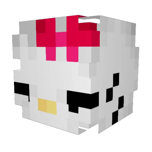 Inksuu123 Minecraft avatar head, 3D render