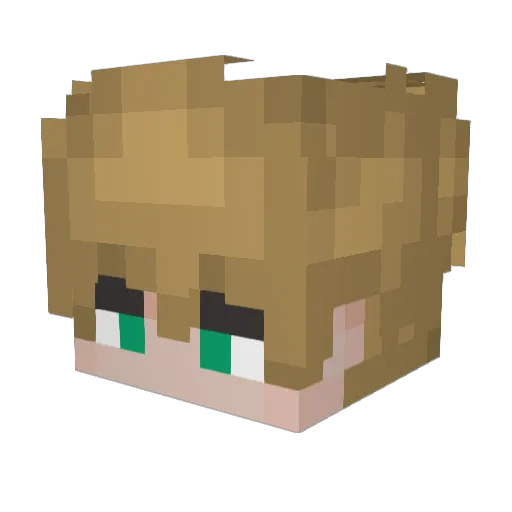 Inkvizitor_h Minecraft avatar head, 3D render