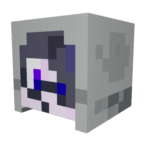 InkwellSys Minecraft avatar head, 3D render
