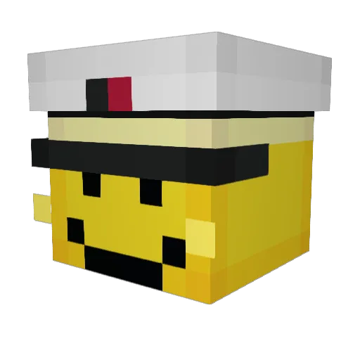 InkyBee_ Minecraft avatar head, 3D render