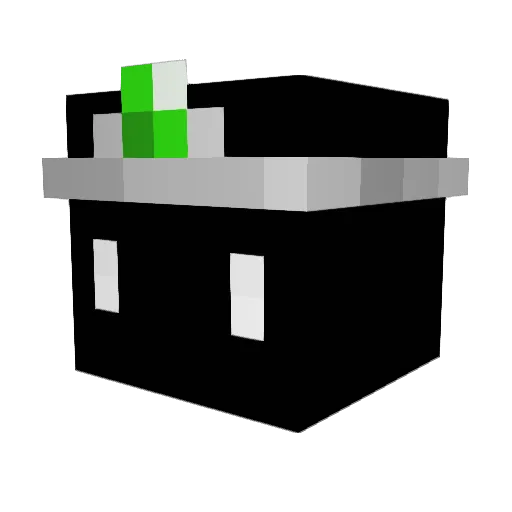 InkyGotLost Minecraft avatar head, 3D render