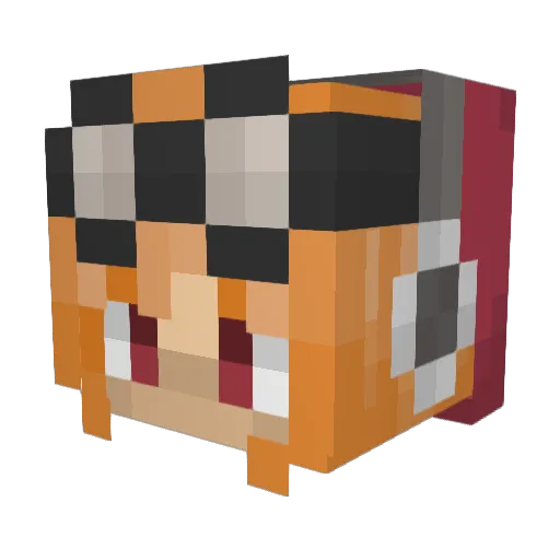 InkyIvy2 Minecraft avatar head, 3D render