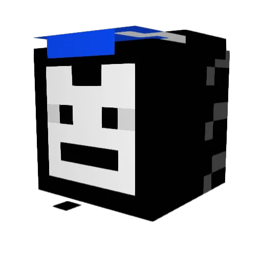 InkyOfficial5 Minecraft avatar head, 3D render
