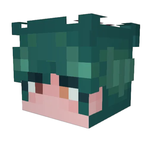 InkyTheChicken Minecraft avatar head, 3D render