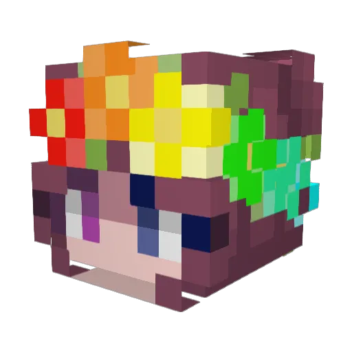 Inky_086 Minecraft avatar head, 3D render