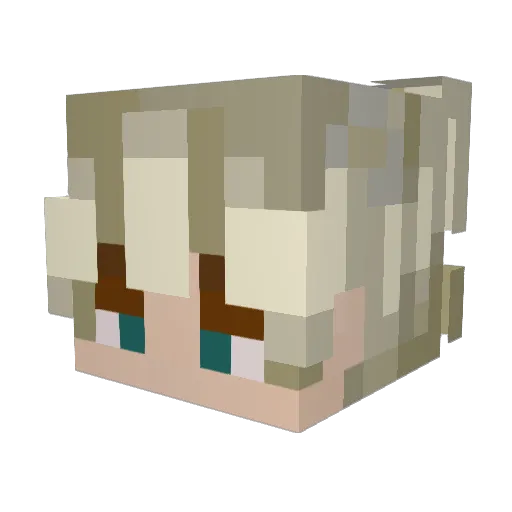 Inladus09 Minecraft avatar head, 3D render