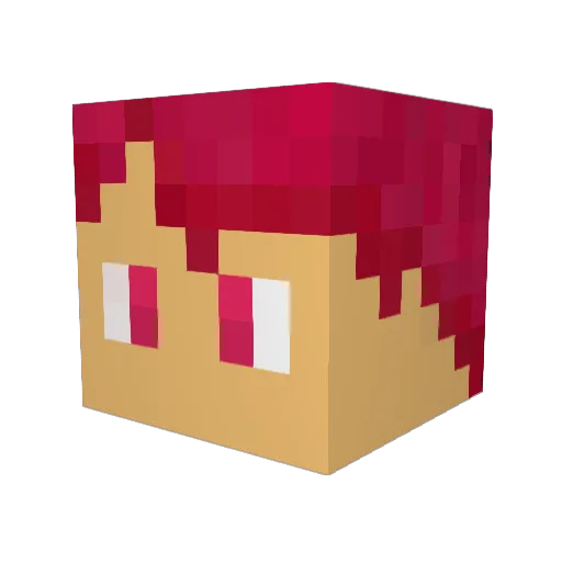 Inmytes Minecraft avatar head, 3D render