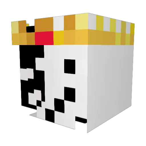 Inn24ocentfr Minecraft avatar head, 3D render