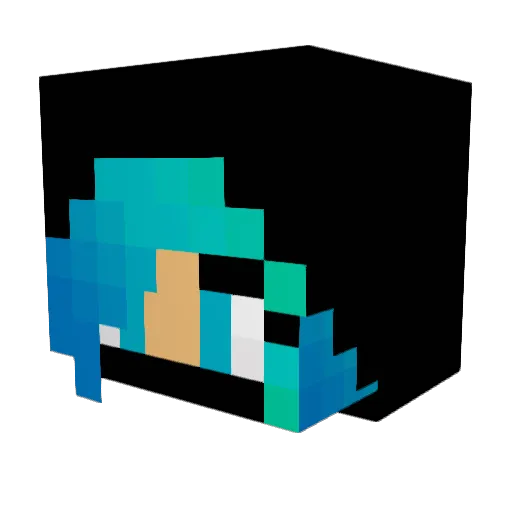Inna310 Minecraft avatar head, 3D render