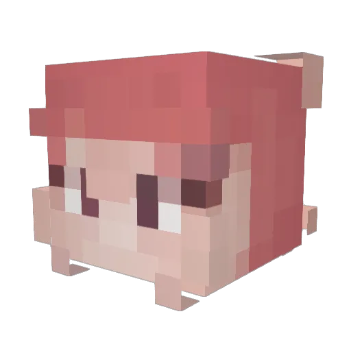 Innaloh Minecraft avatar head, 3D render