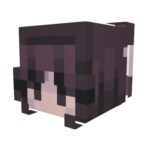 Innazra Minecraft avatar head, 3D render