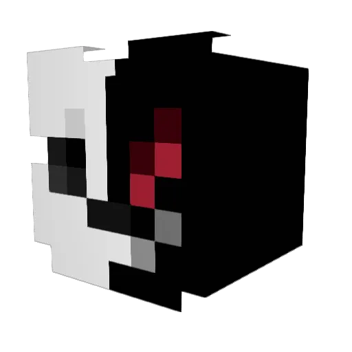 InnerDarkness Minecraft avatar head, 3D render