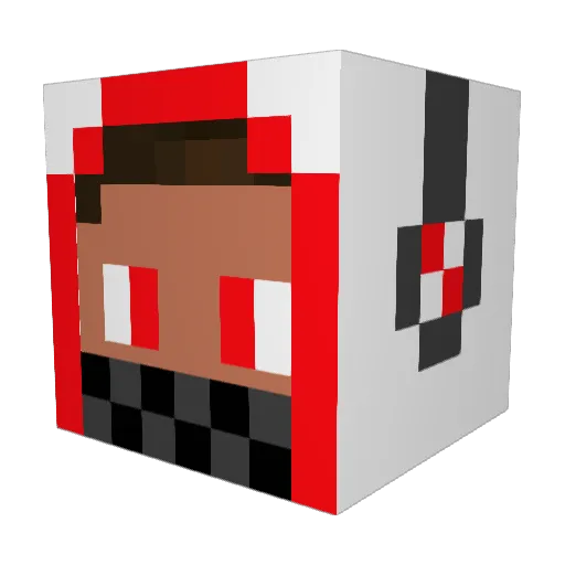 InnerMe Minecraft avatar head, 3D render
