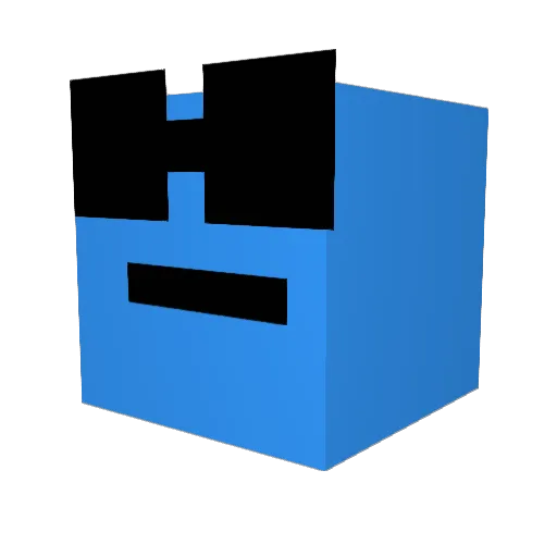 Innnovative Minecraft avatar head, 3D render