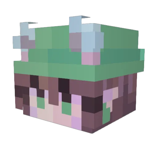 InnoShan Minecraft avatar head, 3D render