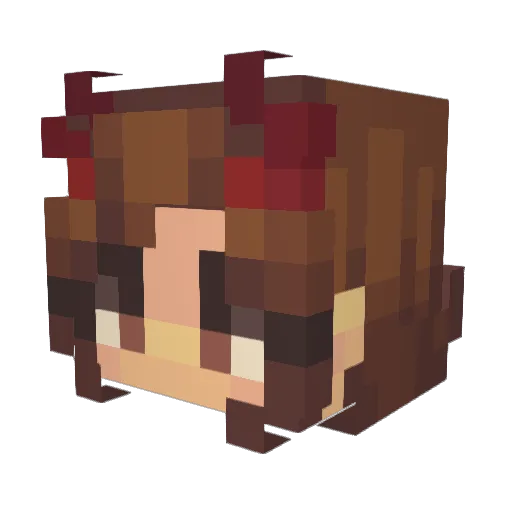 Innoc3nt Minecraft avatar head, 3D render