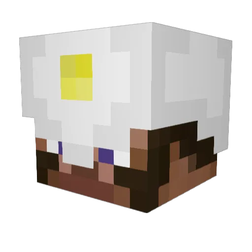 InnocentCivilian Minecraft avatar head, 3D render