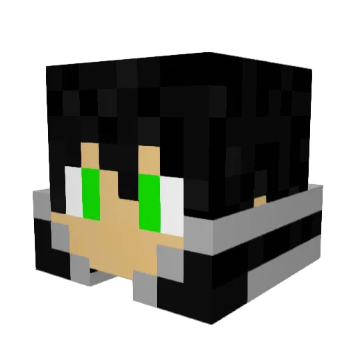 InnocentDanger Minecraft avatar head, 3D render
