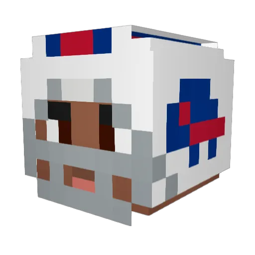 InnocentJuice Minecraft avatar head, 3D render