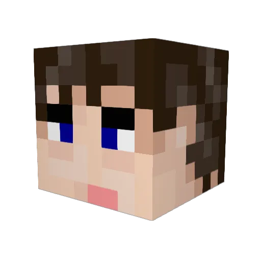 InnocentSet Minecraft avatar head, 3D render
