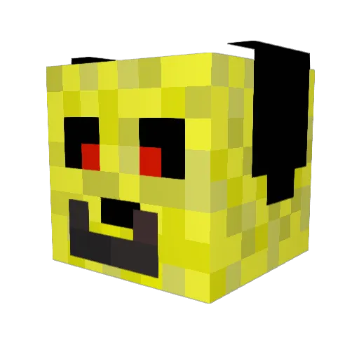InnocentTopHat Minecraft avatar head, 3D render