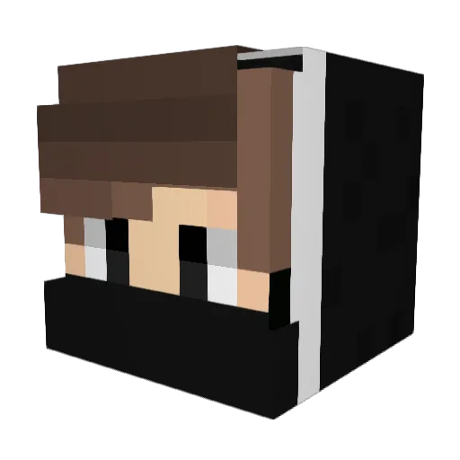 Innocent_0 Minecraft avatar head, 3D render