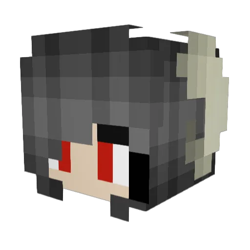 Innoiris Minecraft avatar head, 3D render