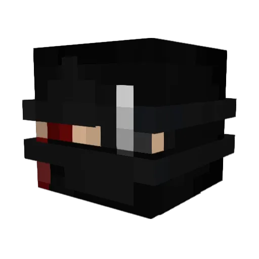 Innominate Minecraft avatar head, 3D render