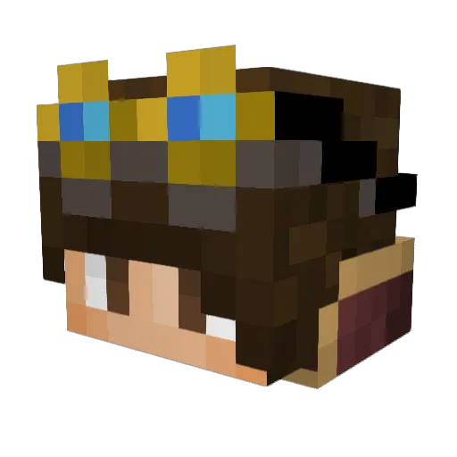 Innot Minecraft avatar head, 3D render